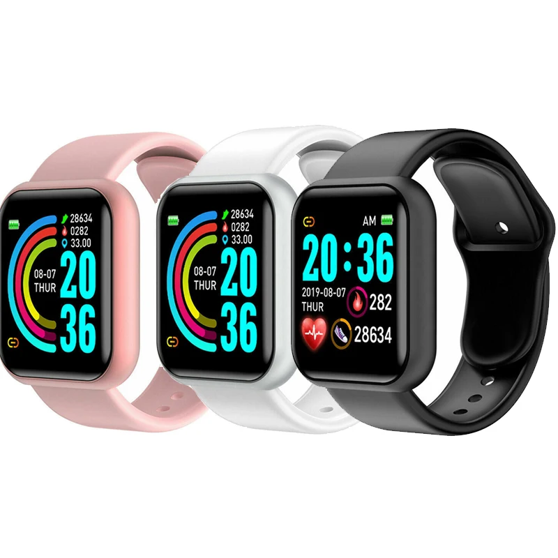 smart heart rate wristband y68 d20 pro