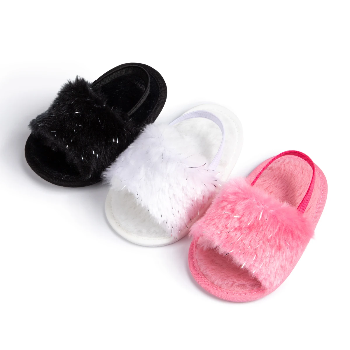 Fast shipping Cotton Fabric Soft Sole 0-18 Months Anti-slip Walking Infant Crib Baby Girl Sandals & Slippers