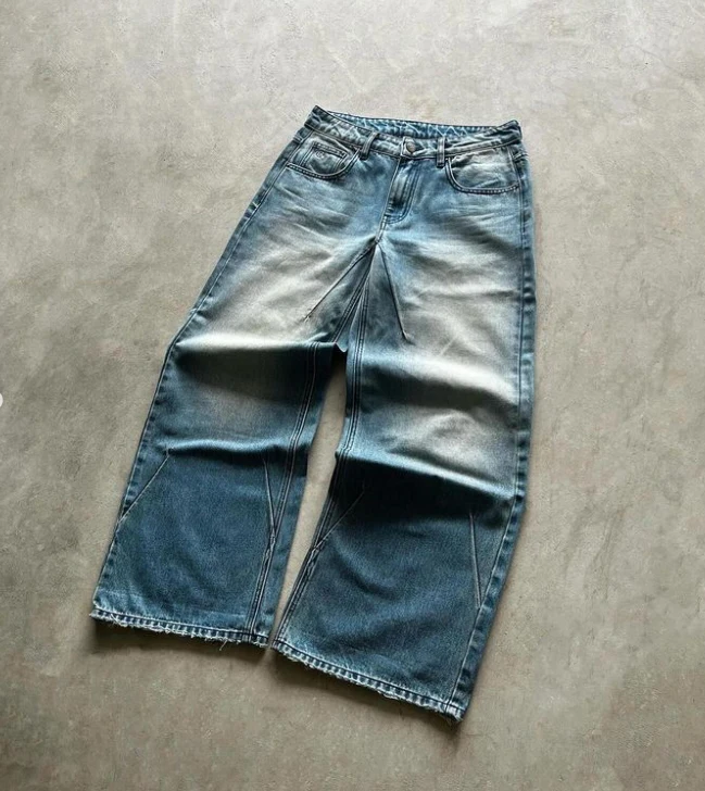Dongguan Custom High Quality Man Distress Straight Leg Cotton Vintage Wash Blue Black Denim Pants Jeans for Men details
