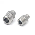 Reduces 316 Ss 1/2 "x 1/4" 150 # Stainless Steel Pipe Fitting Reduces Hex Nipple 316 SS NPT Thread