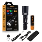 Light Torch Boruit Multicolor Rechargeable Flash Light White Red Green Blue Purple Color Changing Flashlight Outdoor Strong Light Torch