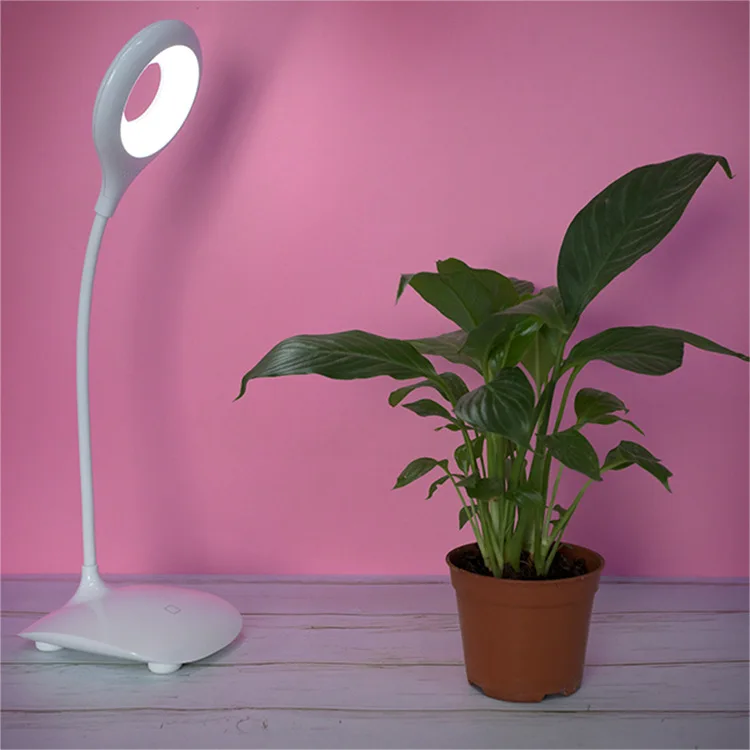 Yarrae Rechargeable LED Circle Head Flexible Table Lamp