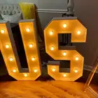 Lights Mr Light Marquee Numbers Large Gaint Marquee Letters Lights 4ft MR MRS 3D Metal Marquee Letter Light Up