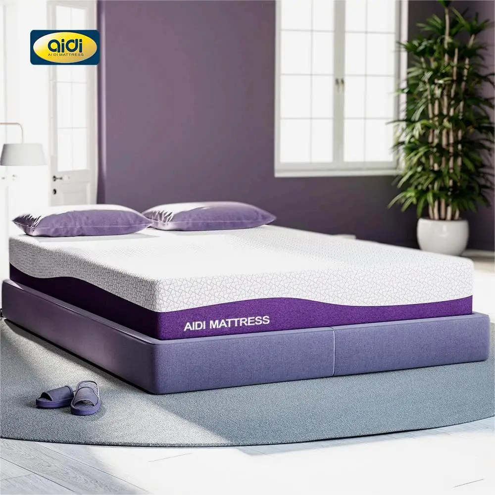 single purple mattress