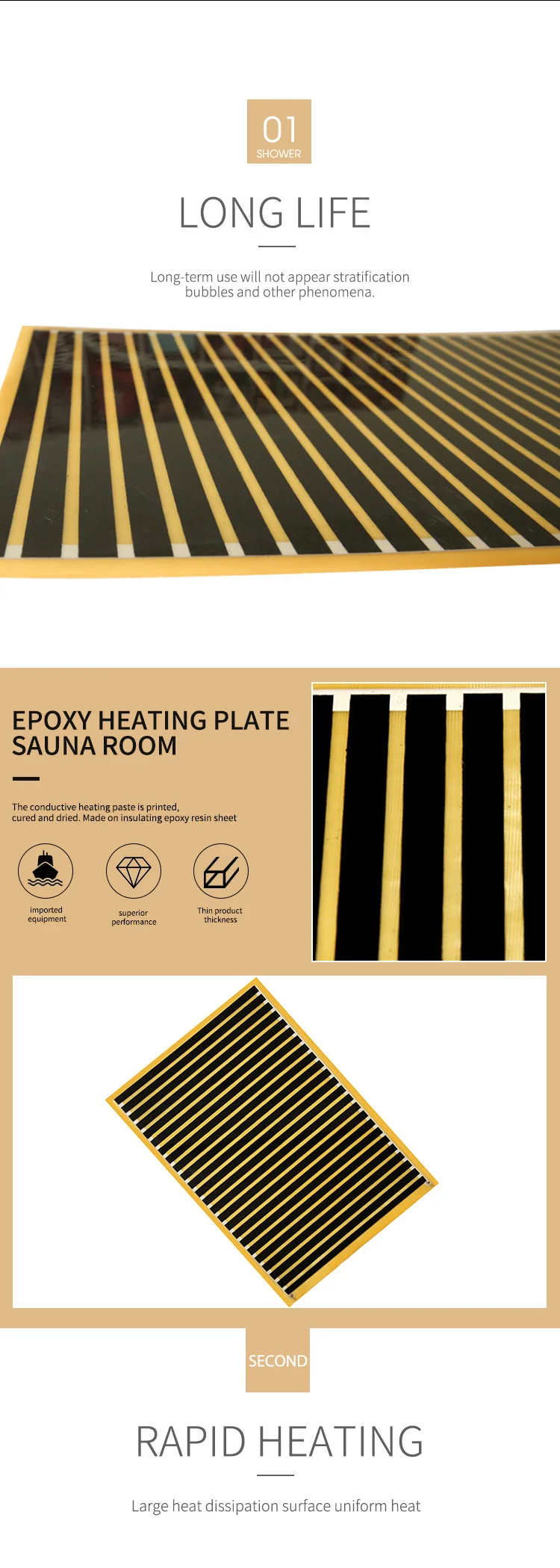 Electric Sauna Room Heater, Portable, 1-Person, Waterproof - detail 14