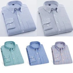 OEM ODM Custom Labels 100% Cotton Shirt Designer for Men Dress Flannel Stripe Shirts