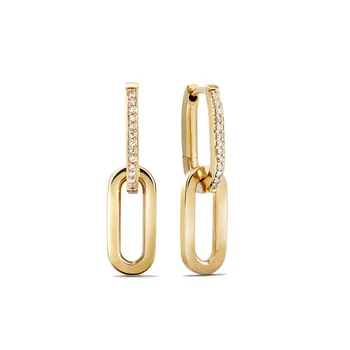 Gemnel 2021 popular convertible link chain brand designer luxury earrings