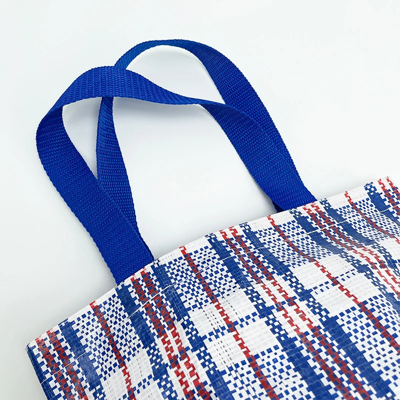 RPET Eco Wholesale Custom Print Small PP Woven Recycled Tote Shopping Bag manufacture