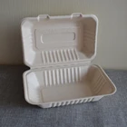 Food Container Food Disposable Container Container Biodegradable Bagasse Lunch Box Disposable Sugarcane Food Container