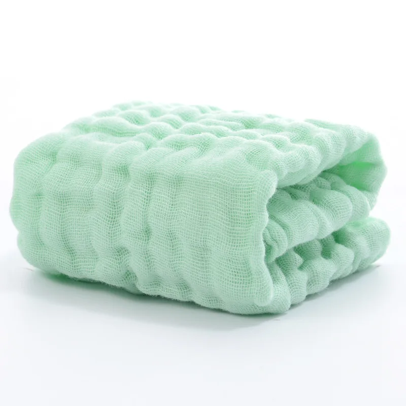 Custom Newborn Baby burp cloths Small Cotton Face Towels Wholesale 5 layers Muslin Baby Washcloth