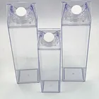 Plastic Bottle 500ml Transparent Plastic Clear Milk Carton Water Bottle With Custom Logo