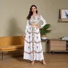 Dress Ladies Hot Sale White Long Dress Luxurious Evening Dress Islamic Dress For Ladies And Women