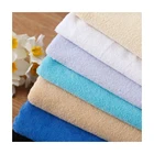100% Fabric Hot Sale Luxury Soft Knitted Customized Home Textiles Toweling 100% Cotton Fabric