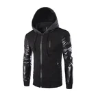 Black Zip Up Hoodie New Wholesale Pullover Gym Cheap Wholesale Black Zip Up Hoodie Custom