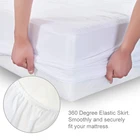 Laminated Cover Bamboo Waterproof Mattress Protector 65/35 TC Terry Towel PU Laminated Hospital Waterproof Mattress Cover