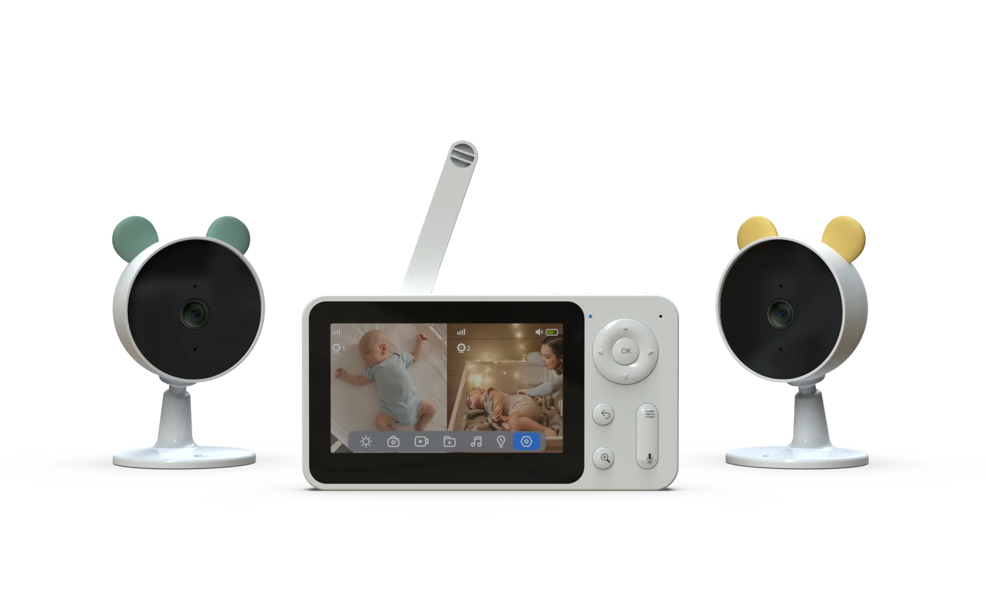 Digital Video Baby Monitor With Camera APP 5inch WIFI Baby Monitor Temperature Detection New Babyphone Camera Smart Baby Monitor