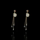 Rose Earring Hottest Sale 18K Rose Gold Leading Pearl Earring