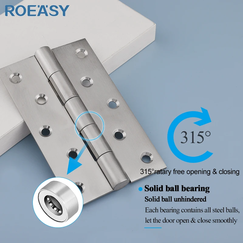 Roeasy Wh Ss Inches Flat Open Butt Hinge Stainless Steel