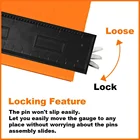 Gauge Factory Wholesale 5inch Shape Contour Gauge Multi-Angle Ruler Set Duplicator Plastic Measuring Gauging Tools