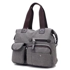 Purse Shoulder Bag For Women Custom Logo Canvas Shoulder Tote Bag Purse Multi Pocket Vintage Handbags For Women And Ladies