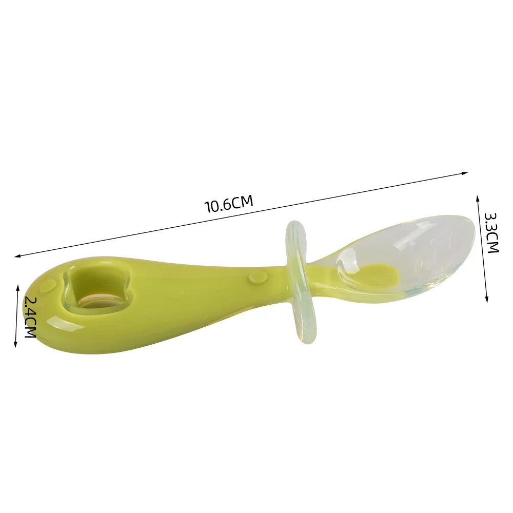 2023 Hot Sale New Baby Spoon BPA Free Silicone Baby Spoon OEM Baby Training Spoon