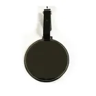 Gold Golf Strap Round Gold Golf Club Factory Manufacture Metal Bag Tags Name Tag With Black Leather Strap Golf Bag Tag