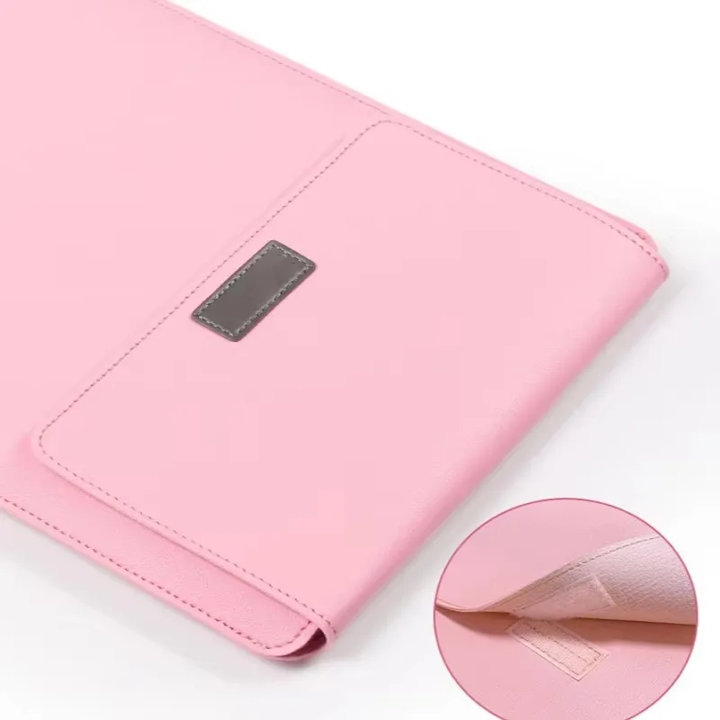 product laudtec custom logo pu leather laptop bag protective sleeve office portable carrying case mouse pad accessories storage dnb162-4