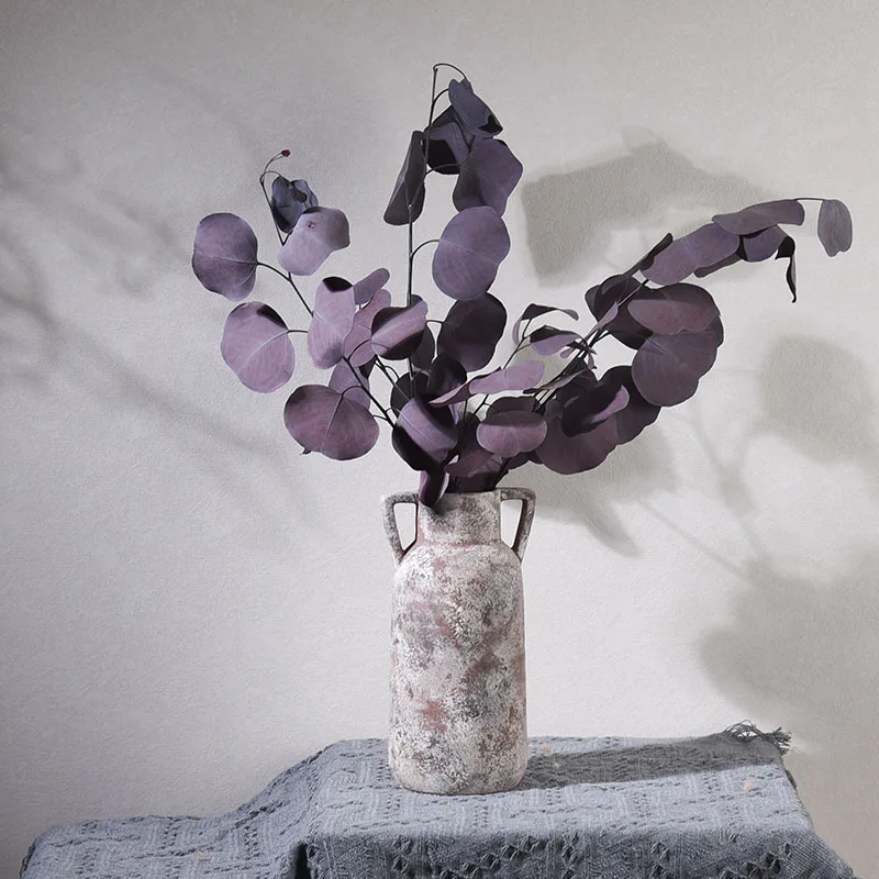 product best seller high end ceramic jar soft decoration living room retro ceramic jar vase for homestay flower arrangement625-9