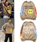 Kanye West Lucky Me I See Ghosts Sweatshirt Hip Hop Streetwear Printing Couple Cotton Sweatshirt