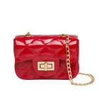 Handbags Jelly Crossbody Bag Handbags Fashion One-shoulder Messenger Bag Lady Candy Small Square Bag