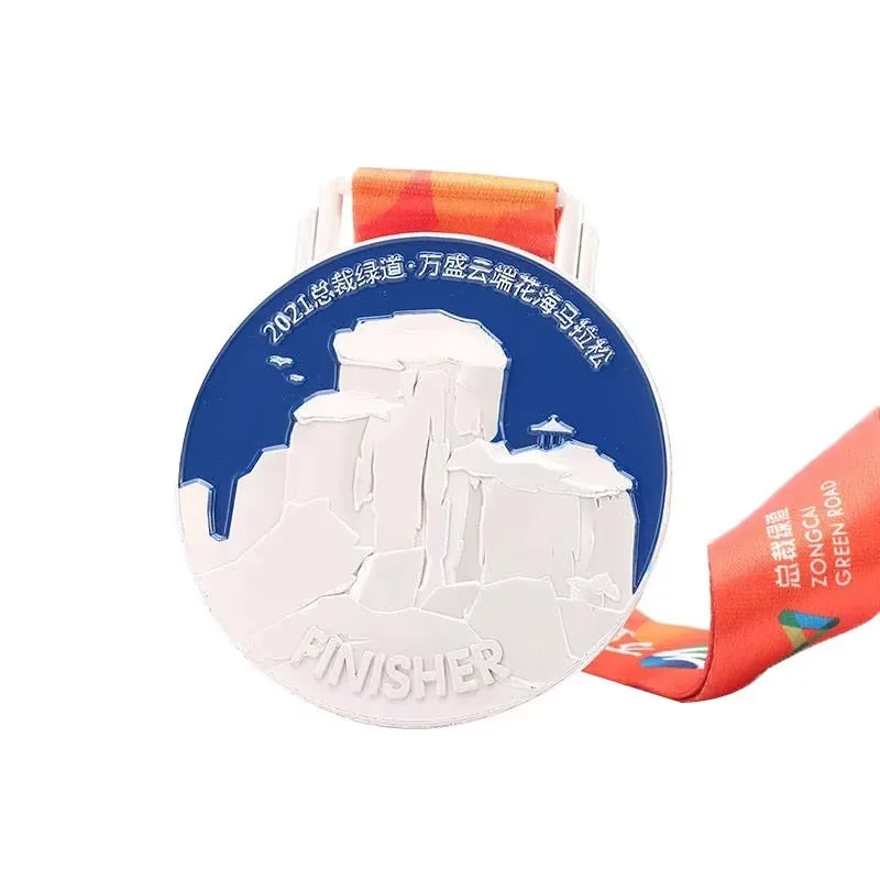 High Quality Custom 2D 3D Running Award Sport Metal Medals Custom Marathon Finisher Sports Medals details