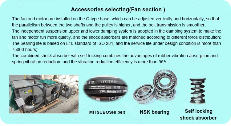 High Efficient Dx Coil 6000 cfm ahu package custom air handlers eurovent certification ahu air handling unit with heat exchanger