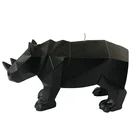 Personality Candle Durable Personality Rhino-shaped Paraffin Candle Paraffin Wax Fully Refined Candle Making