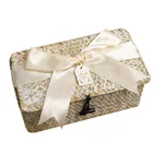 Gift Souvenirs Wholesale Custom Finished Package Return Gift Wedding Creative Bamboo Basket Custom Empty Gift Box
