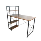 Desk H-Type Office Computer Desk Modern Writing Office Desk With Bookshelf