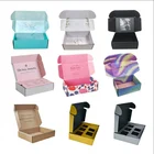 Logo Packing Box Custom Logo Print Corrugated Box Apparel Square Packing Shipping Mailer Boxes Packaging