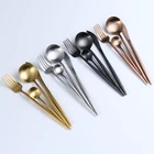 Cutlery Cutlery High Quality Stainless Steel Flatware Titanium Matte Wedding Gold Cutlery