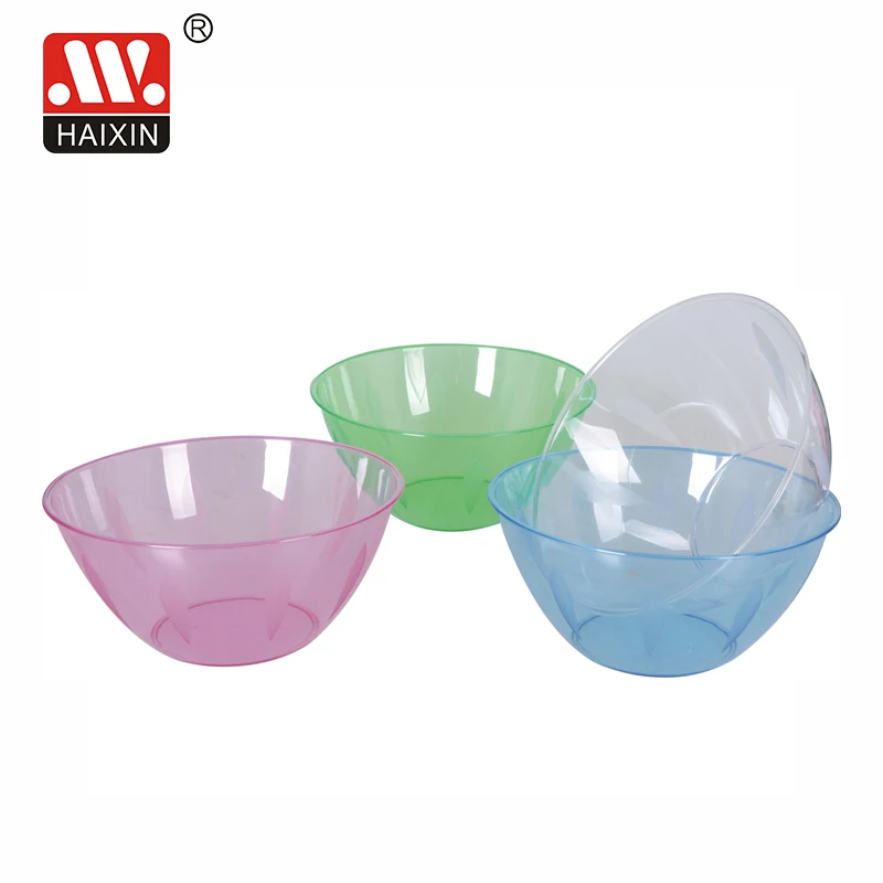 Round PS Clear Mixing Bowl for salad