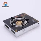 Single Burner Gas Gas Tempered Glass Single Cast Burner Gas Stove Portable Gas Cooker