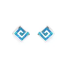 Sterling Silver Earrings Jewelry Gift For Women Fashion 925 Sterling Silver Synthetic Opal Earrings