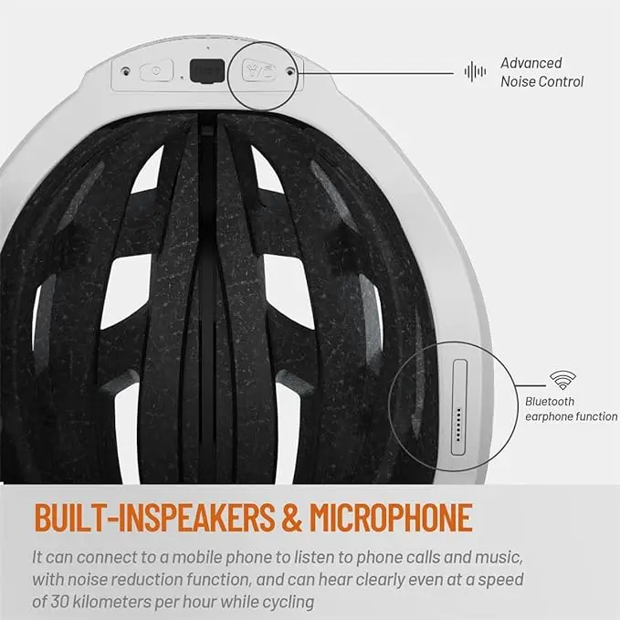 Scooters Commuter Mountain Bike Smart Cycling Helmet With Bluetooth