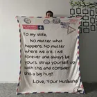 My Family Amazon Hot Sell Letter Blanket To My Family Or Friends Customize Personalize Blanket