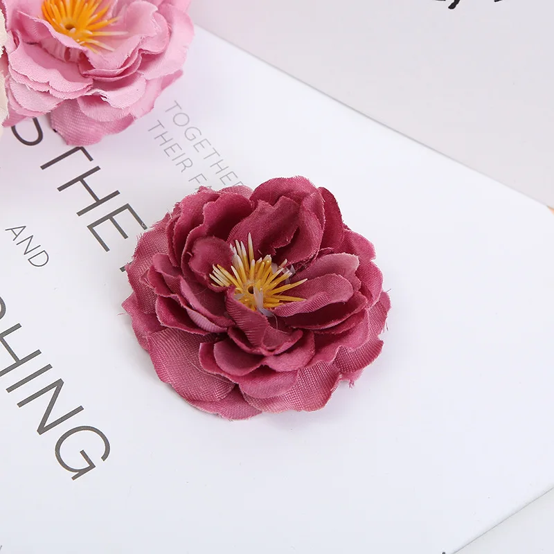 Silk Mini Camellia Flower Head Artificial 5CM Rose Head for Sale ...
