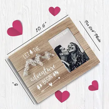 String Art Heart Engagement Wedding Gifts Romantic Picture Frame for Engaged Couples