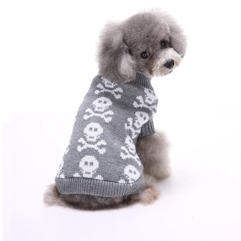 product halloween theme turtleneck knitted pullover dog sweater for small medium dogs autumn winter warm soft apparel-48