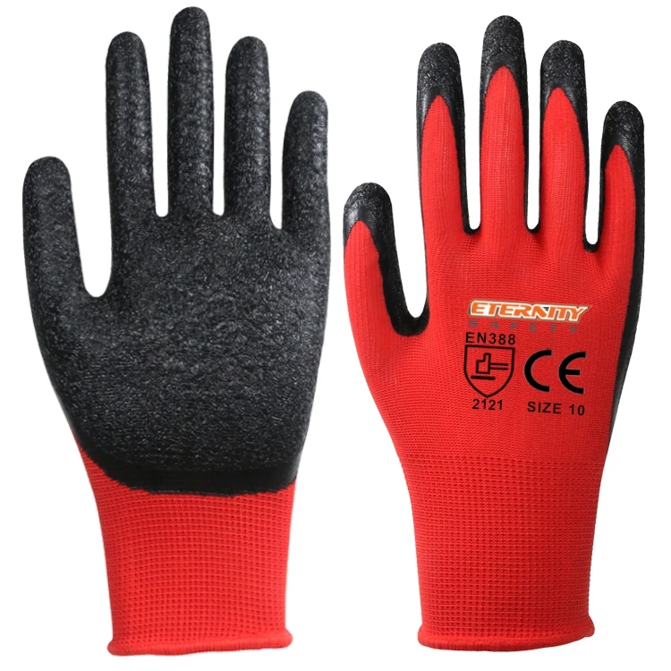 red traffi gloves