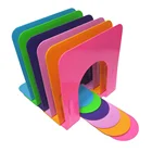 Bookends Bookends Bookend Metal Fashion Office Stationery Book Stand Organizer 5" Metal Colorful Bookends