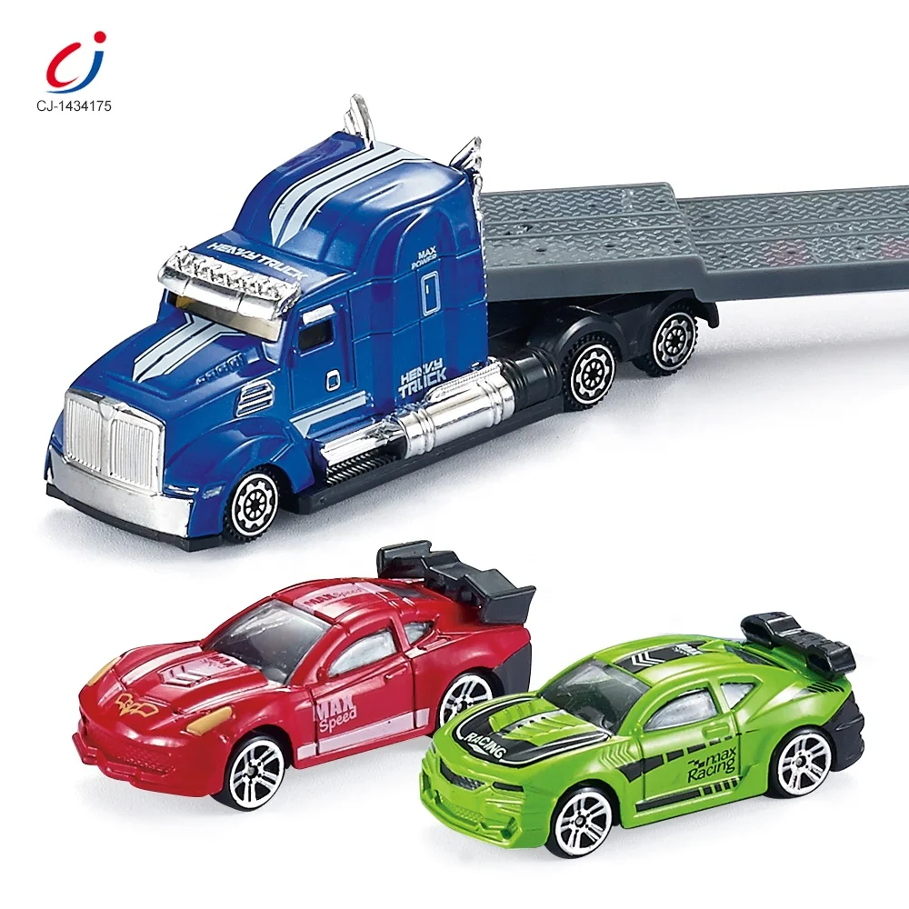 Hot selling 1:58 Alloy Towhead Flatbed Racing Metal Car Toys Diecast Truck High Quality Die Cast Toy Cars