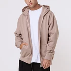 New Custom New Unisex Solid Colored Full Zip Up Hoodie Blank Top Quality Hoodies