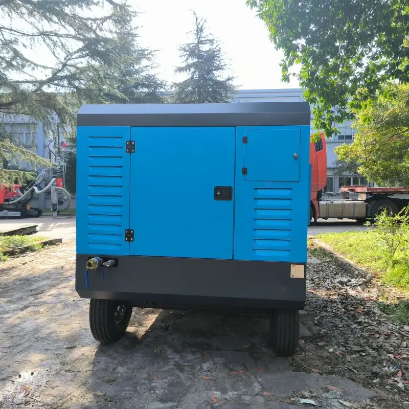 Professional service diesel engine air compressor 24bar 800cfm diesel portable mining compressor  for water well drill rig